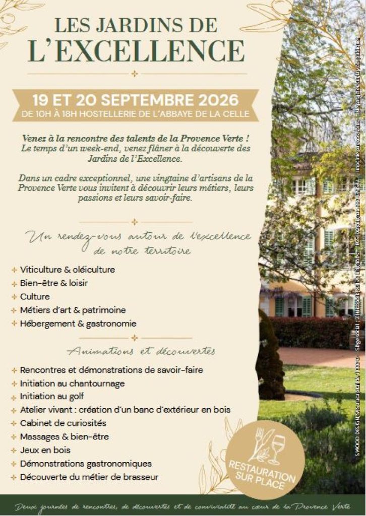 Jardins d'Excellence à la Celle - Affiche