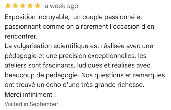 Avis Google 5 étoiles